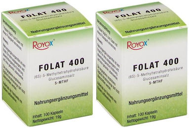 Royox Folat 400 Folsäure Kapseln 100 Stück – Bild 1 von 1
