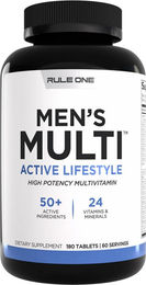 Rule 1 Men's Train Daily Multivitamin Tabletten für Männer und Sportler mit über 50 Inhaltsstoffen – Bild 1 von 2