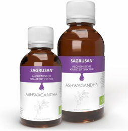 SAGRUSAN Bio Ashwagandha Tropfen mit Withania somnifera Wurzelextrakt 100 ml – Bild 1 von 5
