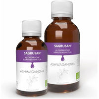 Produktbild von SAGRUSAN Bio Ashwagandha Tropfen mit Withania somnifera Wurzelextrakt 100 ml