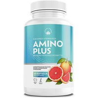 Produktbild von Saint Nutrition Amino Plus Kapseln mit Vitamin B12, Folsäure und L-Lysin hochdosiert 60 Stück