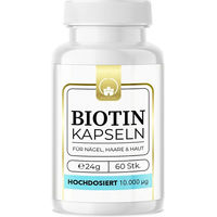 Produktbild von Saint Nutrition Biotin Kapseln für Männer und Frauen 60 Stück