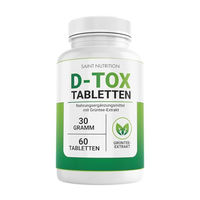 Produktbild von Saint Nutrition D-TOX Entgiftungskur mit Cholin Tabletten vegan ohne Zusatzstoffe 60 Stück