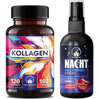 Produktbild von Saint Nutrition Kollagen und Hyaluron Kapseln mit Melatonin Spray