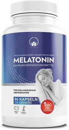 Saint Nutrition Melatonin Kapseln 1 mg 60 Stück – Bild 1 von 3
