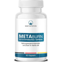 Produktbild von Saint Nutrition Meta Burn Kapseln mit Cholin pflanzlicher Ursprung für Frauen und Männer 60 Kapseln
