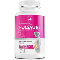 Produktbild von Saint Nutrition Methylfolat B-Komplex Kapseln 800 µg mit Vitamin B6 und B12 60 Kapseln