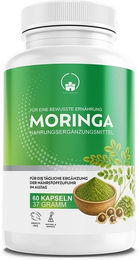Saint Nutrition Moringa Kapseln Bio Oleifera Blattpulver Hochdosiert Vegan – Bild 1 von 2