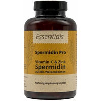 Produktbild von Salufast Spermidin Pro Kapseln mit Vitamin C und Zink vegan und bio
