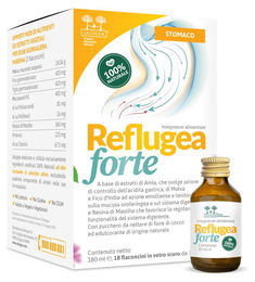 Salugea Reflugea Forte Magensäure-Kontrolle mit Malve, Mucosave FG, Mastiha-Harz, Amla, Feige und Linde, vegan und glutenfrei, 18 Fläschchen à 10 ml – Bild 1 von 1