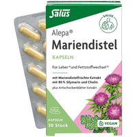 Produktbild von Salus Alepa Mariendistel Kapseln vegan laktosefrei glutenfrei 20g