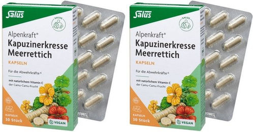 Salus Alpenkraft Kapuzinerkresse-Meerrettich Kräuter-Komplex Bio Kapseln – Bild 1 von 1
