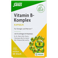 Produktbild von Salus B-Komplex Kapseln vegan laktosefrei glutenfrei 60 Stück