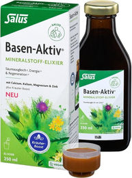 Salus Basen Aktiv Mineralstoff-Kräuter-Elixier mit Mineralstoff-Komplex 250 ml – Bild 1 von 2
