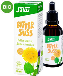 Salus Bitter Süss Kräuter-Komplex Tropfen alkoholfrei Bio 50 ml – Bild 1 von 3