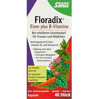 Produktbild von Salus Floradix Eisen plus B-Vitamine Kapseln für Frauen, 40 Stück