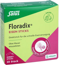 Salus Floradix Eisen Sticks Pulver 20 Stück – Bild 1 von 2