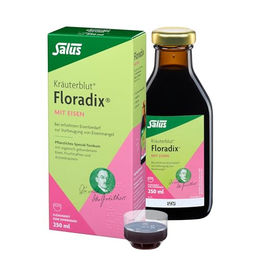 Salus Floradix Kräuterblut mit Eisen Gluconat 250 ml vegetarisch laktosefrei glutenfrei für Schwangere und Stillende – Bild 1 von 4