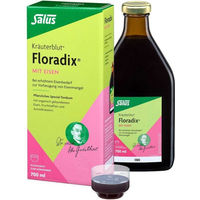 Produktbild von Salus Floradix Kräuterblut mit Eisen Gluconat Flüssig laktosefrei und glutenfrei