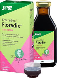 Salus Floradix Kräuterblut mit Eisen Gluconat Flüssigkeit 250 ml – Bild 1 von 3