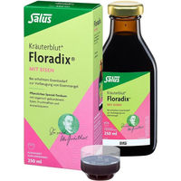 Produktbild von Salus Floradix Kräuterblut mit Eisen Gluconat Flüssigkeit 250 ml