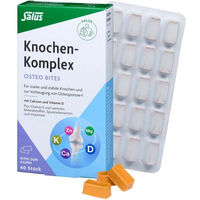 Produktbild von Salus Knochen-Komplex Osteo Lutschtabletten mit Carbonat vegetarisch und glutenfrei für Frauen und Senioren