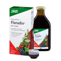 Produktbild von Salus Kräuterblut Floradix mit Eisen Gluconat Flüssig 500 ml glutenfrei laktosefrei alkoholfrei