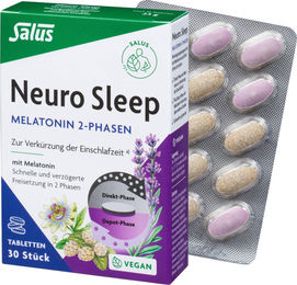 Salus Neuro Sleep Melatonin 2-Phasen Tabletten laktosefrei und glutenfrei 30 Stück – Bild 1 von 2