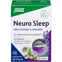 Produktbild von Salus Neuro Sleep Melatonin 2-Phasen Tabletten laktosefrei und glutenfrei 60 Stück