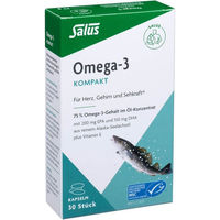 Produktbild von Salus Omega-3 Kompakt aus reinem Alaska-Seelachsöl 30 Kapseln