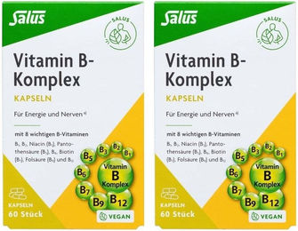 Salus Vitamin B Komplex Kapseln vegan laktosefrei und glutenfrei 120 Stück – Bild 1 von 1