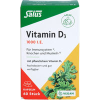Produktbild von Salus Vitamin D3 1000 I.E. vegan Kapseln 60 Stück