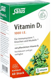 Salus Vitamin D3 1000 IE vegan Kapseln 60 Stück – Bild 1 von 1