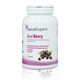 SanaExpert Acai Berry Kapseln mit Açaí-Extrakt, vegan, glutenfrei, hefefrei, 120 Stück – Bild 1 von 2