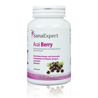 Produktbild von SanaExpert Acai Berry Kapseln mit Açaí-Extrakt, vegan, glutenfrei, hefefrei, 120 Stück