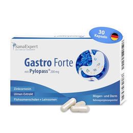 SanaExpert Gastro Forte Kapseln mit Pylopass vegan und glutenfrei 30 Stück – Bild 1 von 2