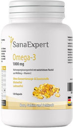 SanaExpert Omega-3 1000 mg Kapseln glutenfrei und laktosefrei 120 Stück – Bild 1 von 1