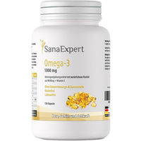 Produktbild von SanaExpert Omega-3 1000 mg Kapseln glutenfrei und laktosefrei 120 Stück