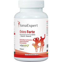 Produktbild von SanaExpert Osteo Forte Kapseln mit Calcium, Vitamin D3, K2 und Mangan, glutenfrei und laktosefrei, 120 Kapseln
