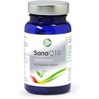 Produktbild von SanaQ10 Orthocell von SANACARE mit 100 mg Ubiquinon, 60 vegane Kapseln, laktosefrei und glutenfrei