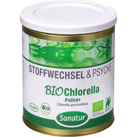 Produktbild von Sanatur Bio Chlorella Mikroalgen Pulver glutenfrei und laktosefrei 300 g
