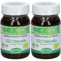 Produktbild von Sanatur Bio Chlorella Tabletten vegan glutenfrei laktosefrei