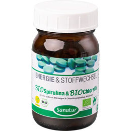 Sanatur Bio Spirulina und Bio Chlorella 2in1 Superfood-Mischung Tabletten 250 Stück – Bild 1 von 1