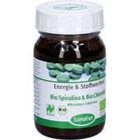 Produktbild von Sanatur Bio Spirulina und Bio Chlorella Mikroalgen Superfood-Mischung Tabletten Bio glutenfrei laktosefrei