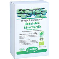 Produktbild von Sanatur Biospirulina und Biochlorella 2 in 1 Superfood-Mischung Bio Tabletten 750 g