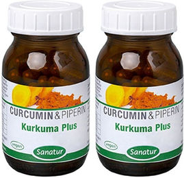 Sanatur GmbH Kurkuma Plus Kapseln vegan ohne Zusatzstoffe 120 Stück – Bild 1 von 1