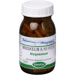 Sanatur Magnesium Kapseln vegan ohne Zusatzstoffe 100 Stück – Bild 1 von 2