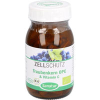 Produktbild von Sanatur OPC Traubenkern und Vitamin C Kapseln Bio 90 Stück