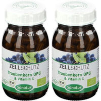 Produktbild von Sanatur Traubenkern OPC & Vitamin C Bio Kapseln 180 Stück