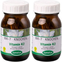 Produktbild von Sanatur Vitamin K2 MK-7 Kapseln 180 Stück glutenfrei laktosefrei ohne Zusatzstoffe